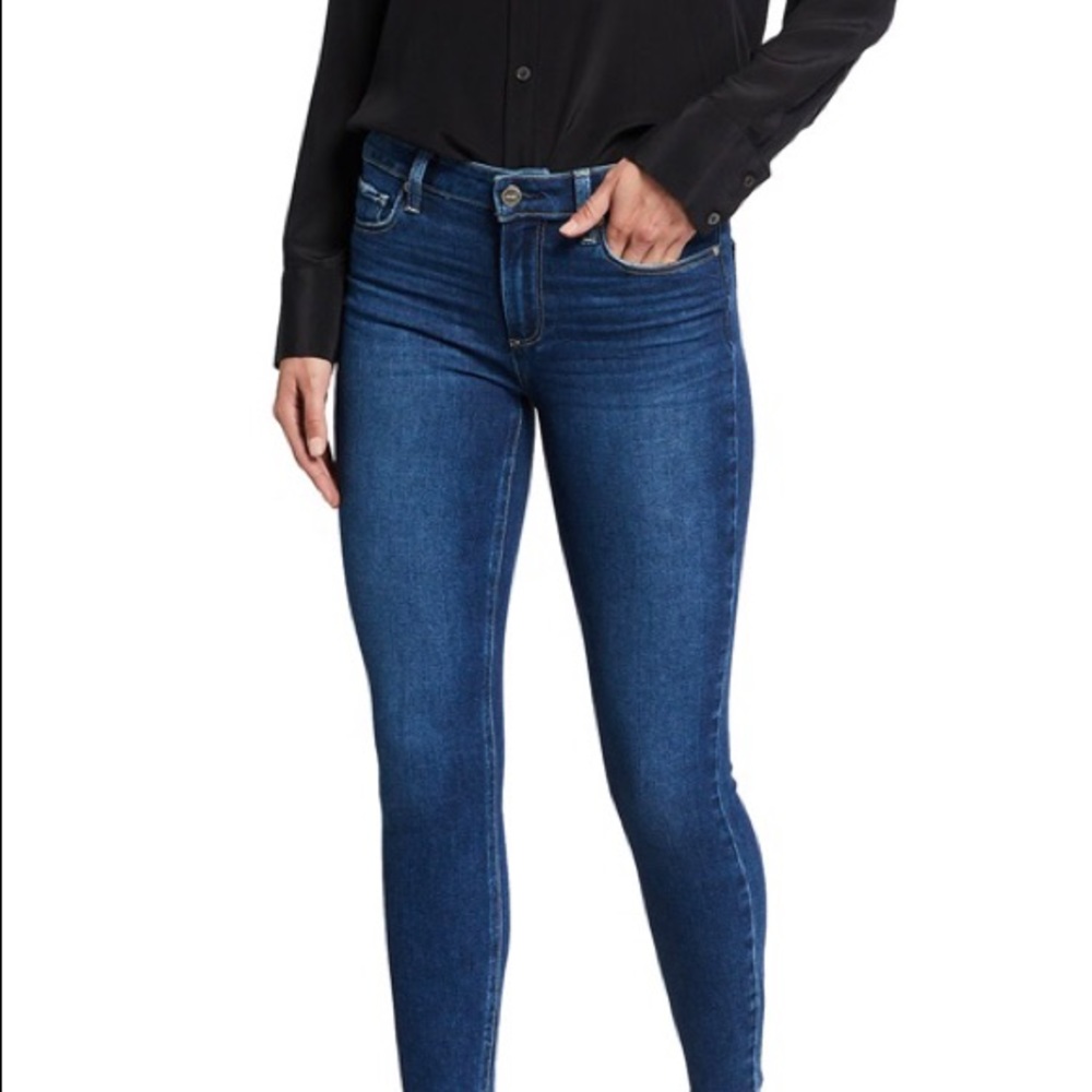 Verdugo Ankle Skinny Jeans with Raw Hem